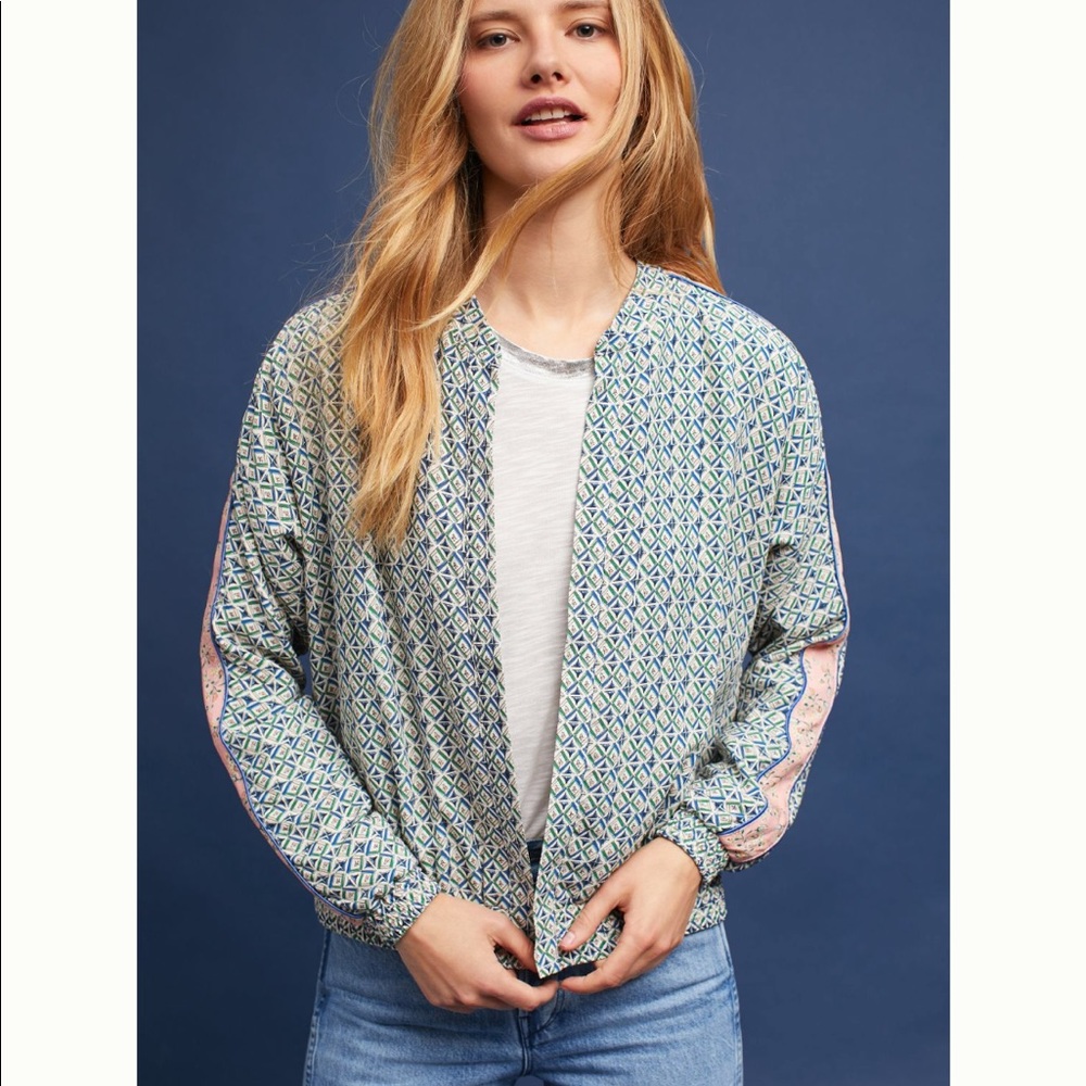 Anthropologie SeenWornKept garden runner bomber S